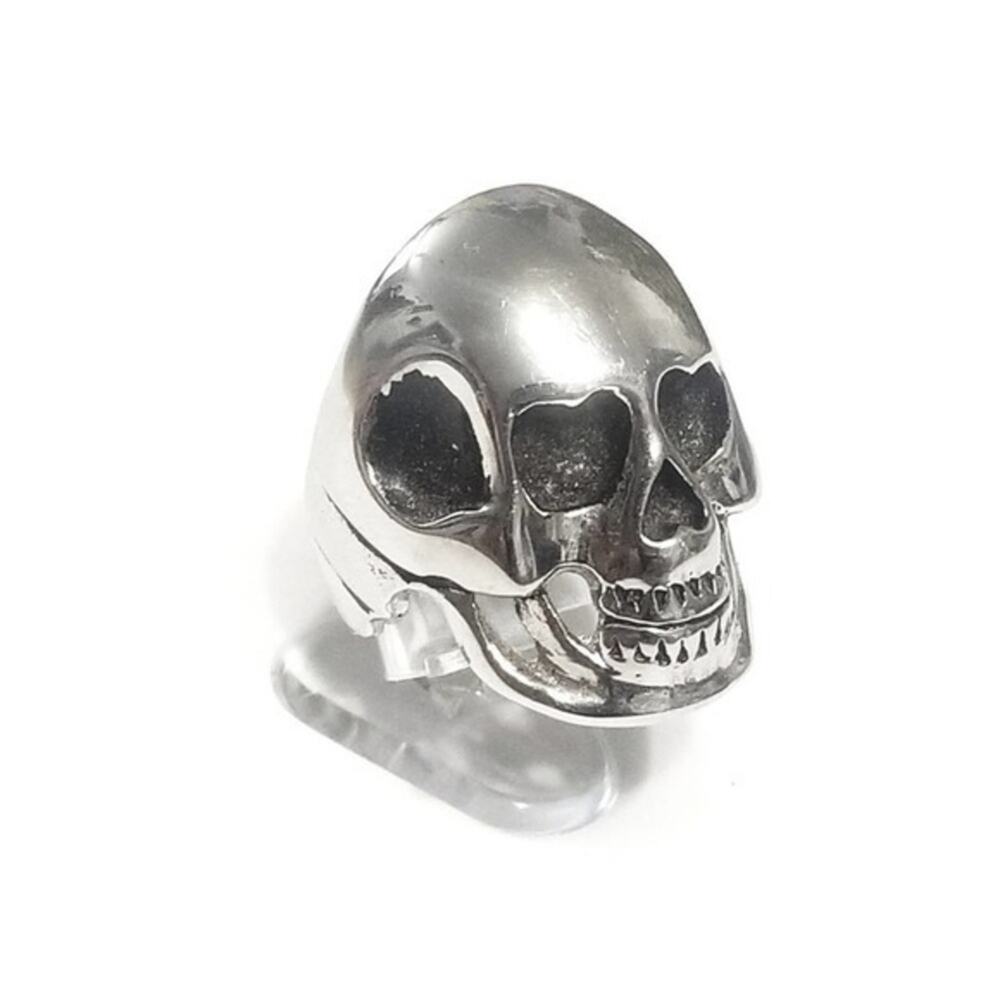 New 316L stainless steel biker skull ring size 9